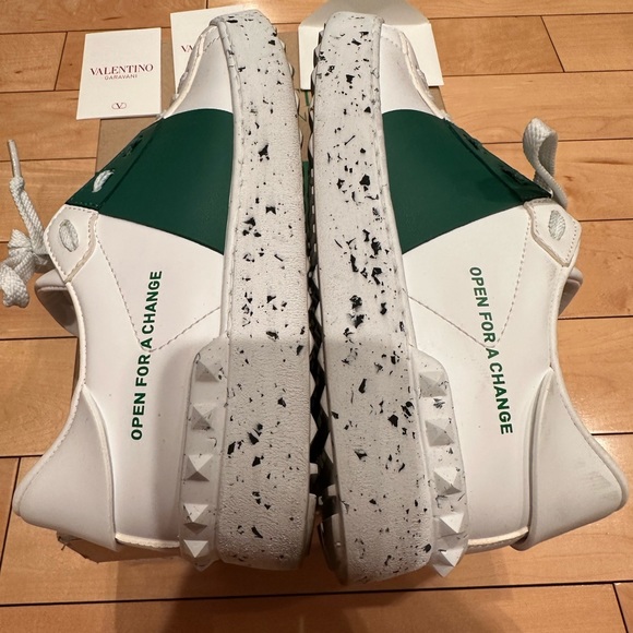 Valentino white and green open for change sneakers - Picture 6 of 9